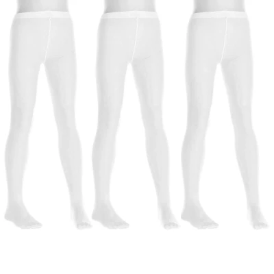 Image of Vignoni Girls Pack 3 Opaque Panties of 40 deniers 1152 girl White Polyamide Size 2 4Y