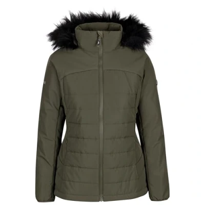 Image of Trespass WoMens Padded Jacket With Hood and Zipped Pockets Translate
