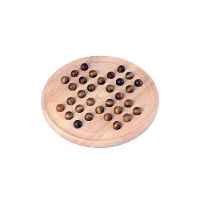 Image of Engelhart Pretty English solitaire game, 33 holes wooden 23 cm 200119