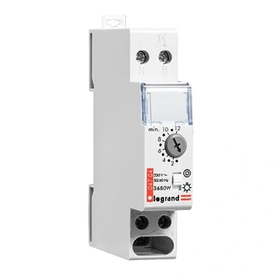 Image of Legrand, Rex800Multi Stair Light Timer Switch 230 V 50/60 Hz 1 Module for Top Hat Rail with Separate Control Voltage Input 004704