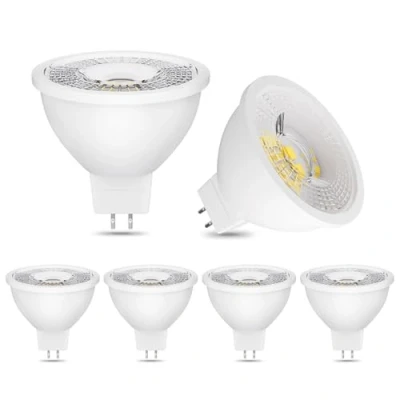 Image of MR16 GU5.3 LED Light Bulbs, 5W 500LM Dimmable Spot Bulb AC 220 240V, 6pcs (Color : Cool White 6000K)