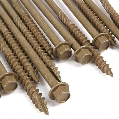 Image of 10x Timco Index Decking Screws 250mm Plated Timber Hard/Soft Wood