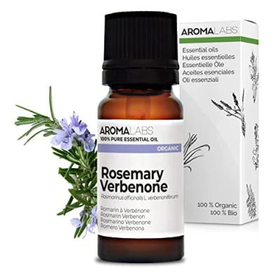 Image of BIO Rosemary VERBENONE Essential Oil 10mL 100% Pure, Natural, Chemotyped and AB Certified AROMA LABS (French Brand)
