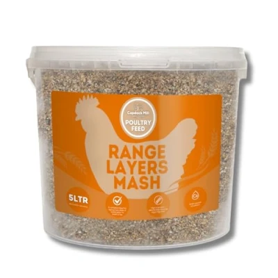 Image of Copdock Mill Range Layers Mash Chicken Feed 3.5kg / 5ltr Tub for Laying Hens &amp; Poultry High Protein Food