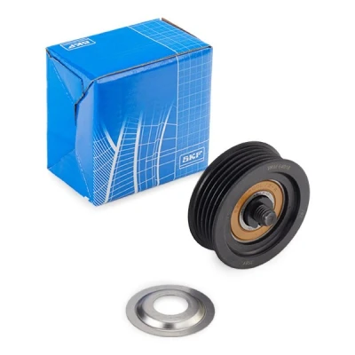 Image of 252872A000, 252872A100 Idler Pulley SKF VKM 64018 HYUNDAI: i30 II Hatchback, ix35, i10 I, KIA: RIO 3, cee‘d I Sportage III
