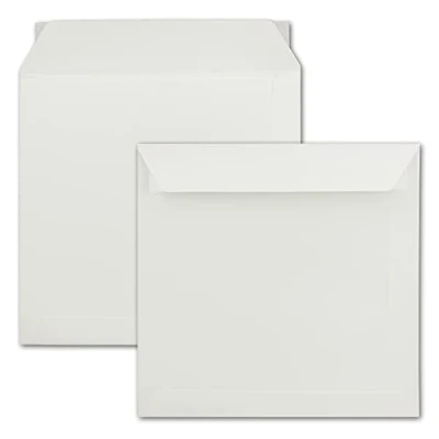 Image of Envelopes White Square, Complete Package 50 Pieces 220 x mm Creme