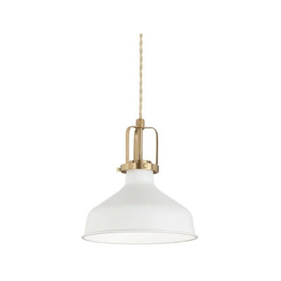 Image of Eris 1 Indoor Dome Ceiling Pendant Lamp Light White, E27