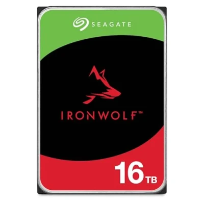 Image of Seagate IronWolf, 16 TB, NAS, Internal Hard Drive, CMR, 3.5 Inch, SATA, 6GB/s, 5,400 RPM, 256MB Cache, for RAID Network Attached Storage, 3 year Rescue Services (ST16000VN001)