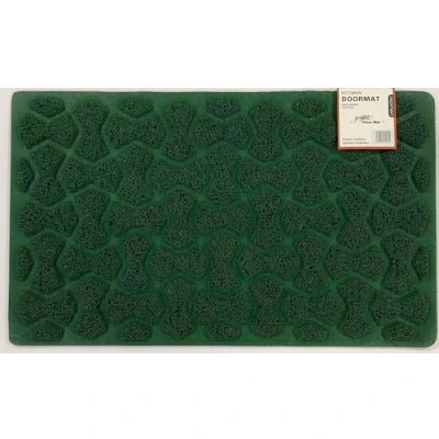 Image of Nicoman Bow Tie Shape Doormat｜Non Marking Non Slip On Hard Floors｜For Indoor or Sheltered Outdoor Use(75x44cm, GREEN, Use Outdoor)
