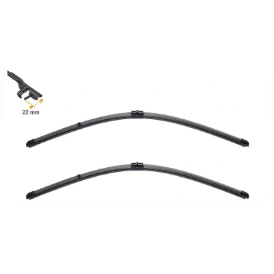 Image of 5F2955425A, 5F2955426A Wiper blade SWF VisioFlex 119321 530, 530mm Front Beam with spoiler for left hand drive vehicles