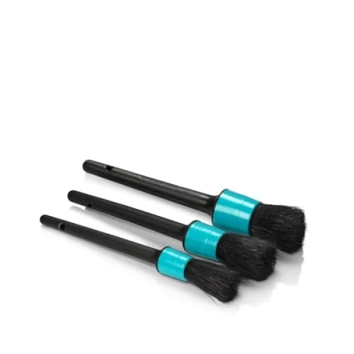 Image of Auto Finesse Detailing Brush Trio Scratch Free Car Cleaning Brushes for Wheels, Interior, Exterior &amp; Engine 3 Piece Kit Hard to Reach Areas