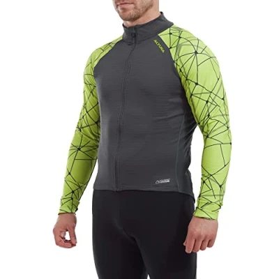 Image of Altura Icon Men&#039;s Long Sleeve Jersey Navy/Lime, XL