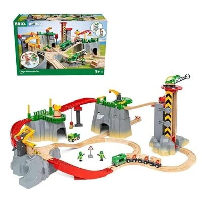 Image of BRIO World Cargo Mountain Train Set Kids Age 3 Years Up Compatible All Railway Sets &amp; Accessories Gifts for Boys and Girls