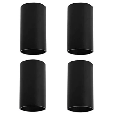 Image of Klighten 4 pcs Surface Mounted Ceiling Spotlight Matt Black Light, GU10 Socket, Round Modern Aluminum Spot for Living Room, Kitchen, Hallway, 56 x 100mm, Bulb not Included