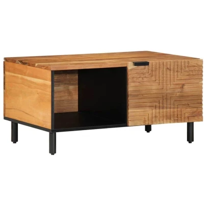 Image of vidaXL Coffee Table 80x50x40 cm Solid Wood Acacia