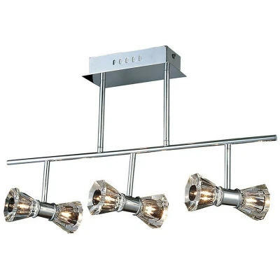 Image of Elisa Semi Flush Bar 6 Light G4 Polished Chrome, NOT LED/CFL Compatible