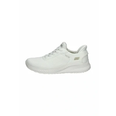 Image of Skechers Women&#039;s Hands Free Slip ins Bobs Squad Chaos Current Muse Sneaker, Off white, 9 UK