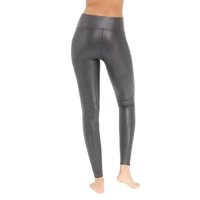 Image of Spanx FAUX Leather MOTO Leggings Stockings, Women&#039;s, Size: Small, Very black