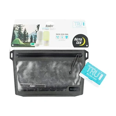 Image of Nite Ize Runoff Waterproof Wallet, Black, 3 1 Pouch (RO311 09 R3)