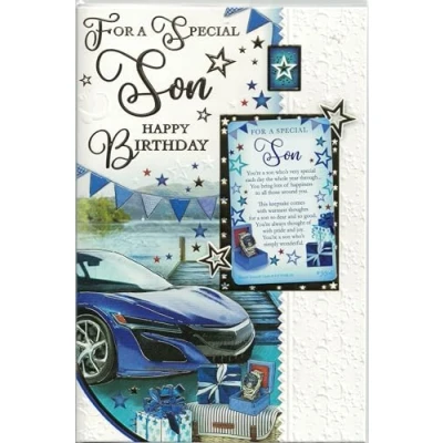 Image of Dear Son Birthday Card***Sentimental Keepsake Card Included***9 X 6 INCHES**1ST Class Post***AA1***