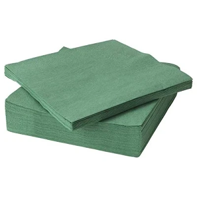 Image of Finchley Paper napkin,Multicoloured Napkins, 40x40 cm +(Pen Free) (Dark Green, 1)