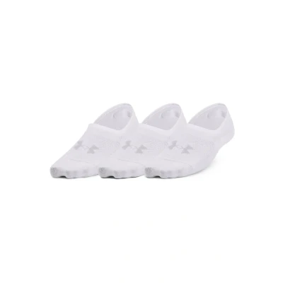 Image of Under Armour Breathe LITE Ultra LOW Sports socks, Women&#039;s, Size: Medium, white / mod gray
