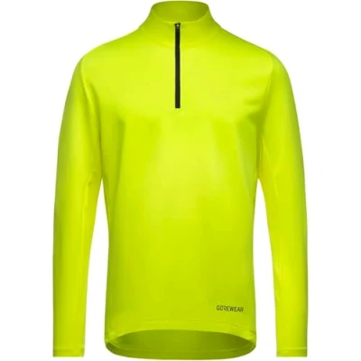 Image of GORE WEAR Everyday Mid 1/4 Zip Mens Neon Yellow