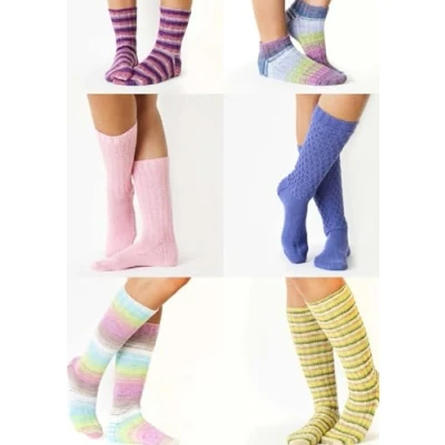 Image of King Cole Ladies 4ply Knitting Pattern Womens Short or Long Socks (5902)