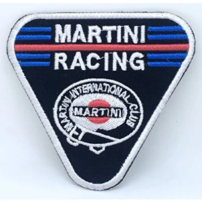Image of Martini Racing Club Biker Jacket Iron on Sew Embroidered Patch