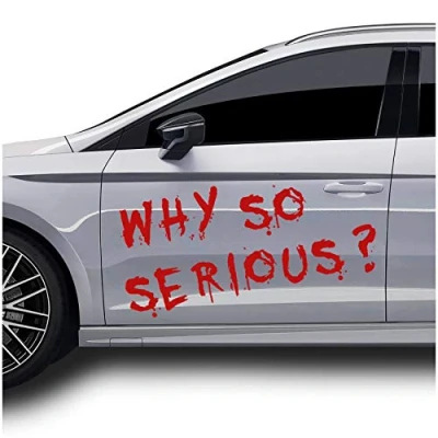 Image of Vehicle Sticker for Cars Joker Batman Style Why so serious Décor Self adhesive Film