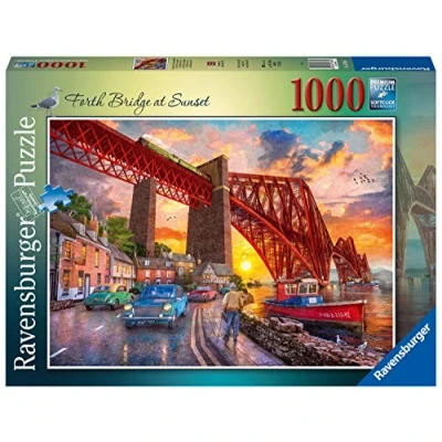 Image of Ravensburger Forth Bridge at Sunset 1000 Piece Jigsaw Puzzle for Adults &amp; Kids Age 12 Years Up