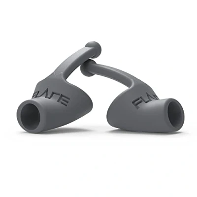 Image of Flare Calmer Mini Small Ear Plugs Alternative Reduce Annoying Noises Without Blocking Sound Soft Reusable Silicone Grey