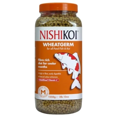 Image of Nishikoi Wheatgerm Complete Food for Koi and Pond Fish Medium Pellets 1250g