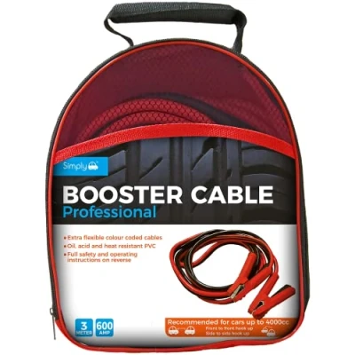 Image of Simply SP600 Professional Jump Booster Cable, 3M, 600AMP