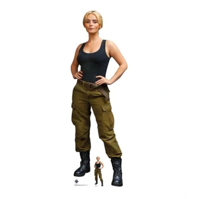 Image of SC4488 Ruby Sunday Combat Mille Gibson Cardboard Cut Out Height 167.00cm