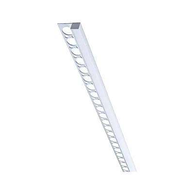 Image of Paulmann LumiTiles 78411 LED Strip Profile Frame with Diffuser IP44 1 m Anodised Aluminium Satin Splash Protection Bathroom Lighting