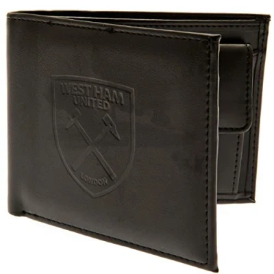 Image of West Ham United FC Debossed Wallet (One Size) (Brown)