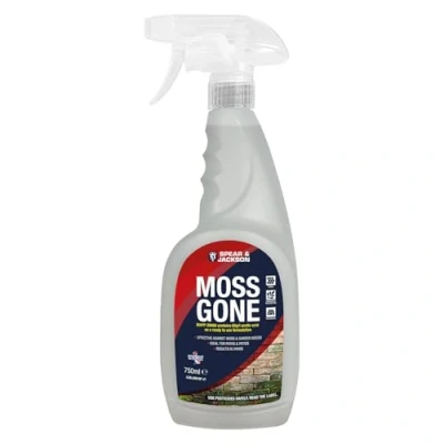 Image of Spear &amp; Jackson Moss Gone Killer, 750 ml, For Paths, Patios, Roofs, Walls, Tarmac, Gravel