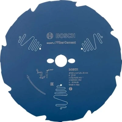 Image of Bosch Professional 2608644353 Expert for Fibre Cement Circular Saw Blade (for Cement, 305 x 30 2.4 mm, 8 Teeth,Circular Accessory), Diameter mm