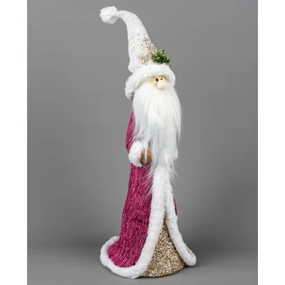 Image of SHATCHI Burgundy Figures Reindeer Tree Unicorn Christmas Tabletop Centrepiece Showpieces Home Art &amp; Craft Xmas Party Window Décor, 58cm Santa