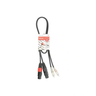 Image of Chord Classic Audio Leads 2 x XLR Female RCA Plugs 0.75m