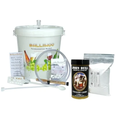 Image of Balliihoo Basic Homebrew Starter Kit With 40 Pint Cider Ingredient &amp; 1Kg Brewing Sugar