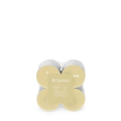 Image of Spaas Maxi Scented Tealights flatpack x8 10h, Shimmering Smile, Beige