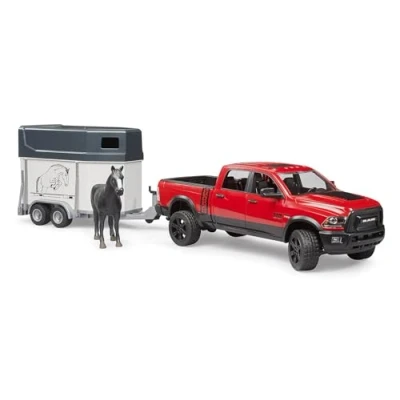 Image of Bruder RAM 2500 Power wagon with horsetrailer 1:16 Toys