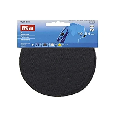 Image of Prym, cotton patches, Black, 14 x 10 cm, schwarz, 2 Stück