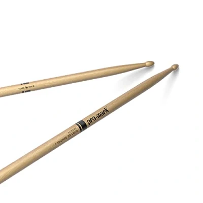 Image of ProMark Drum Sticks Classic Forward Hickory 5A Long Drumsticks Set Accessories Wood for Adults and Youth Oval Tip 1 Pair