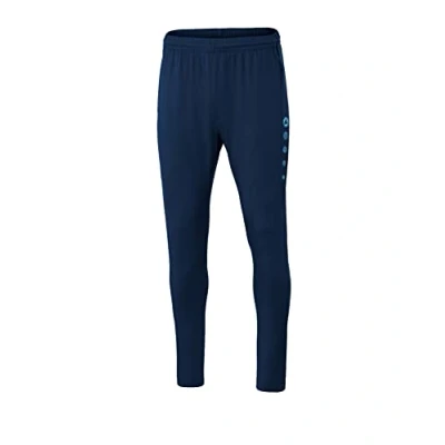 Image of JAKO Men&#039;s Premium Training Trousers, Mens, Track Pants, 8420, Navy/Sky Blue, M