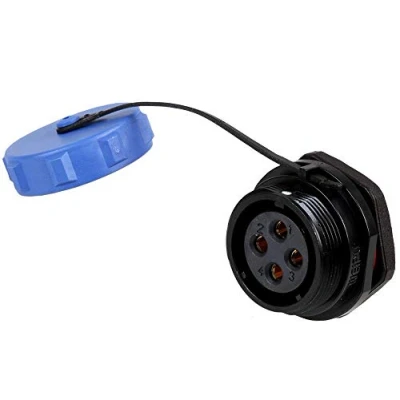 Image of PRO ELEC PELR0193 Circular Threaded Panel Mount Connector Socket, 4 Pole, IP68