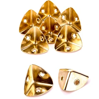 Image of 8X Brass Plated 28mm Case Corners for Strengthening/Repairing Box/Chest/Trunk