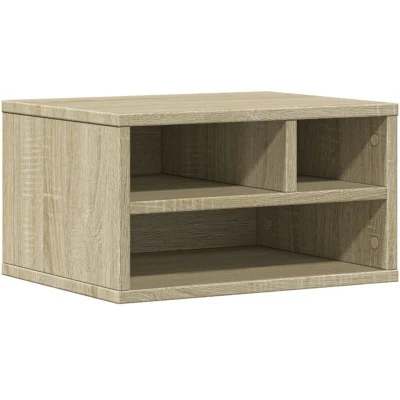 Image of vidaXL Printer Stand Sonoma Oak 40x32x22,5 cm Engineered Wood